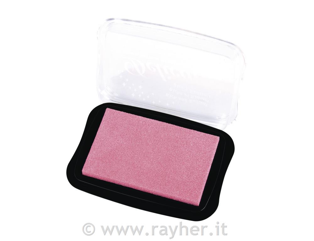 Delicata metallic stamp pad9.9x6.8x1.9cm, size Lpale-pink