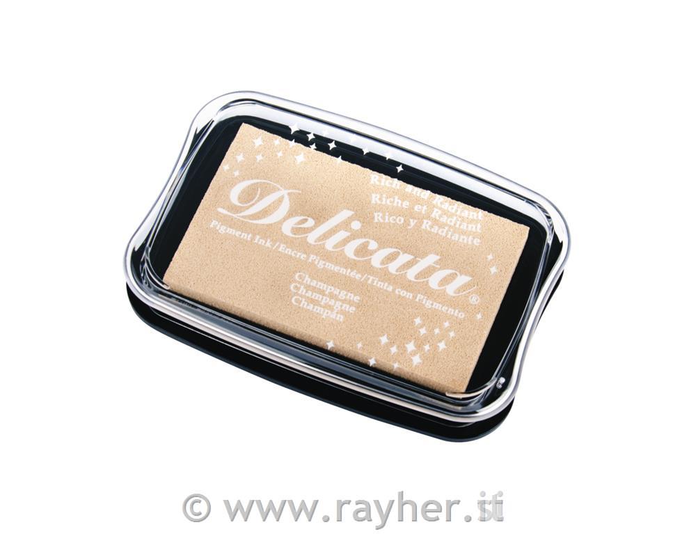 Delicata metallic stamp pad9.9x6.8x1.9cm, size Lcashmere gold
