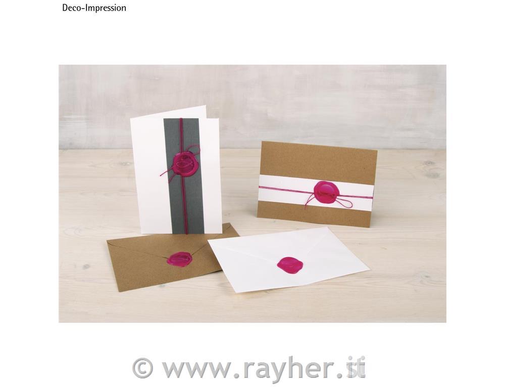 Set sigillo pesce, 2,5cm , rosa fuchsia,