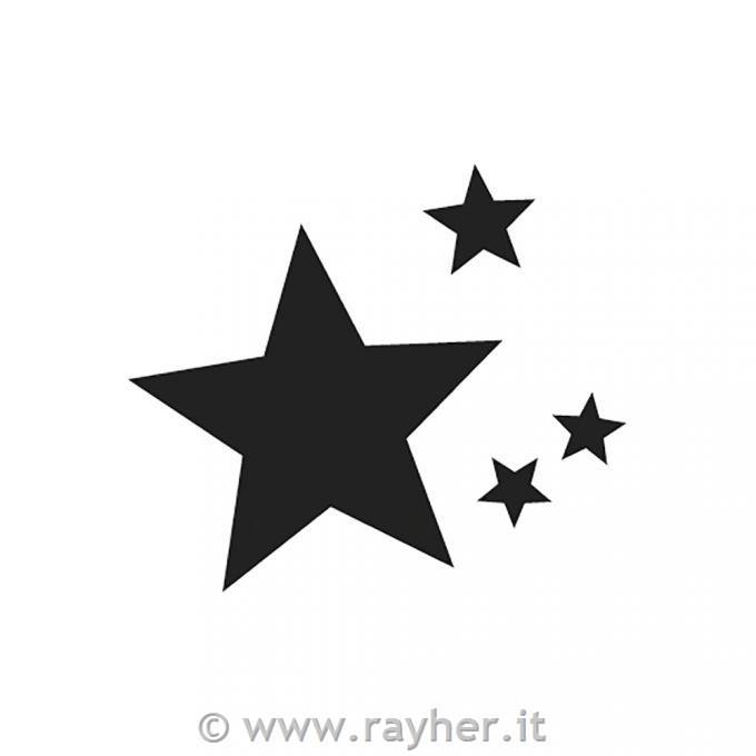 Stamp Stars 3 cm