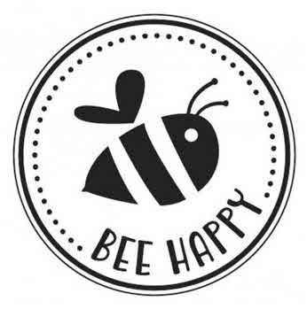 Timbro »Bee happy«, 3cm