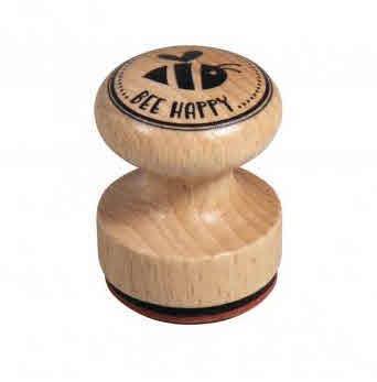 Timbro »Bee happy«, 3cm