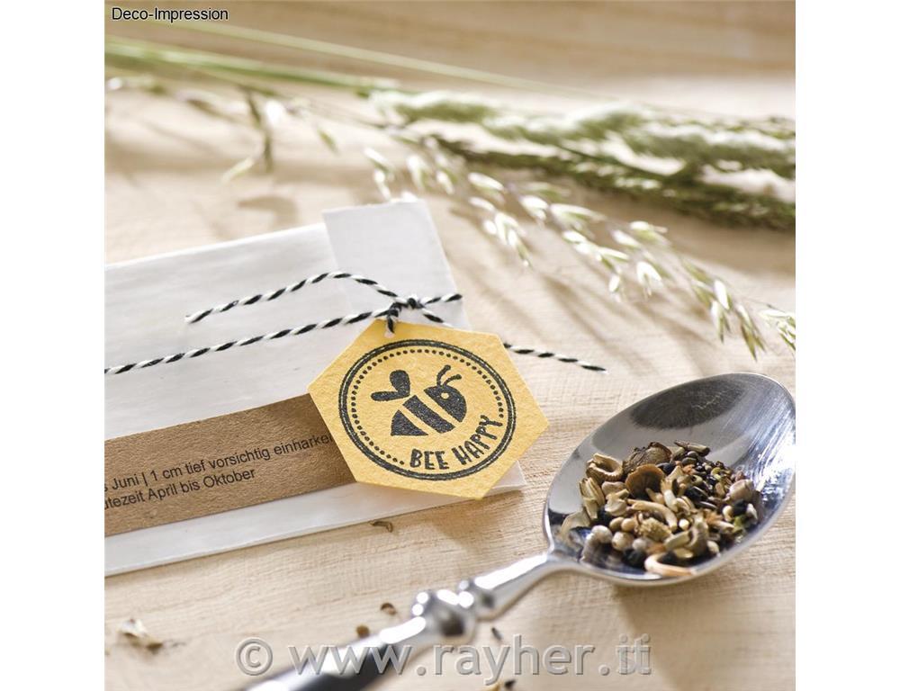 Timbro »Bee happy«, 3cm