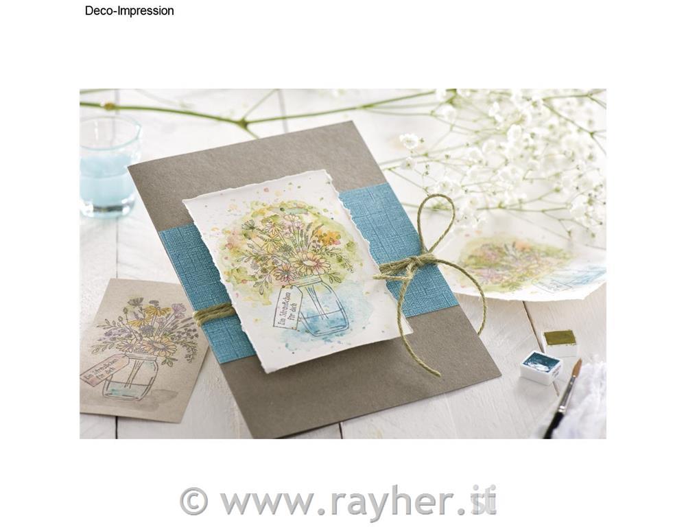 Timbro, Mazzo di fiori, 7x10cm