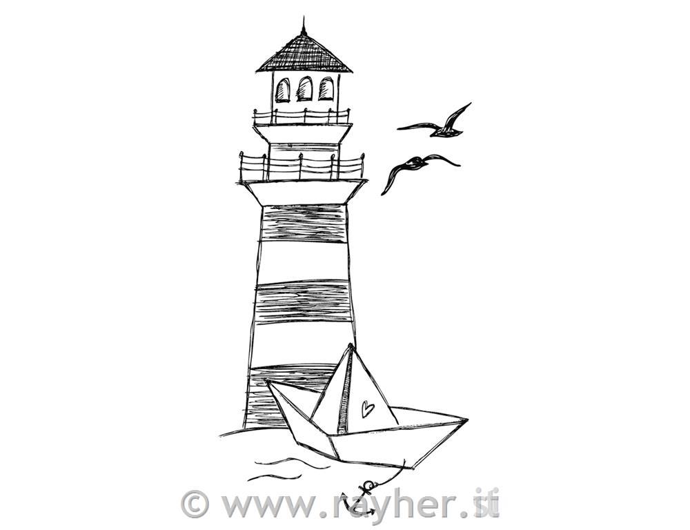 Timbro "Faro" 5x9 cm