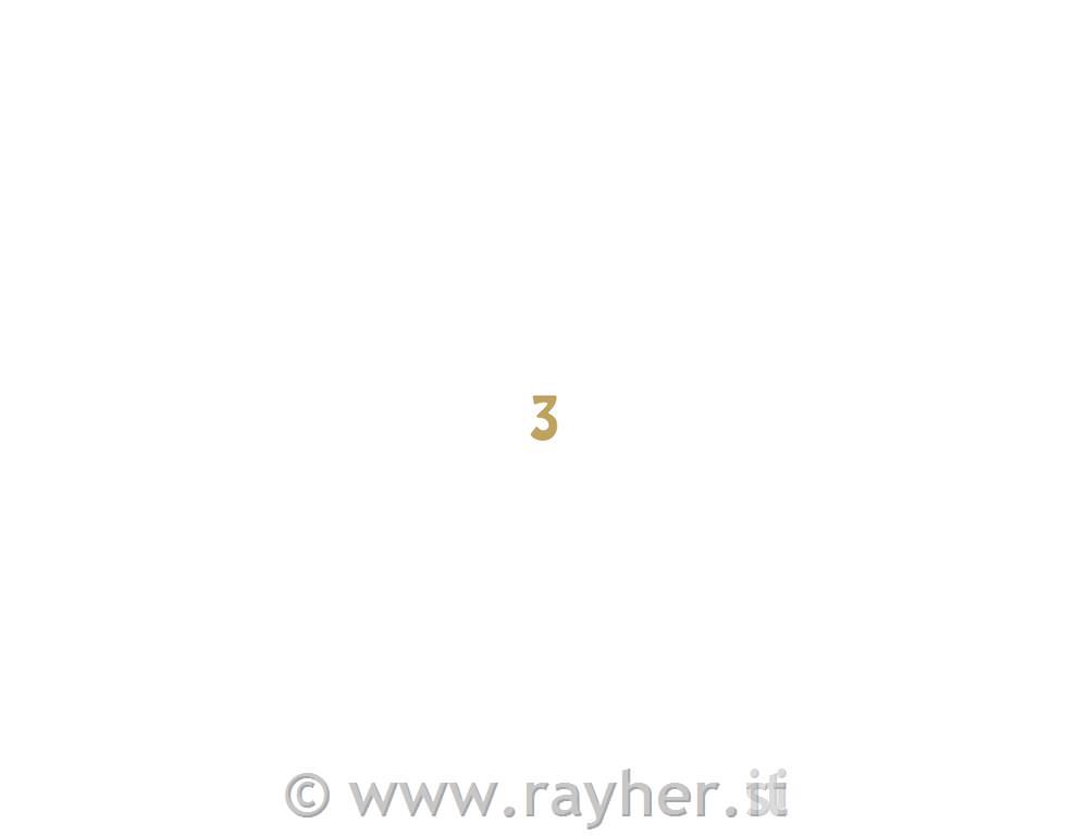 Adhesive number: 3, gold, 10x23cm