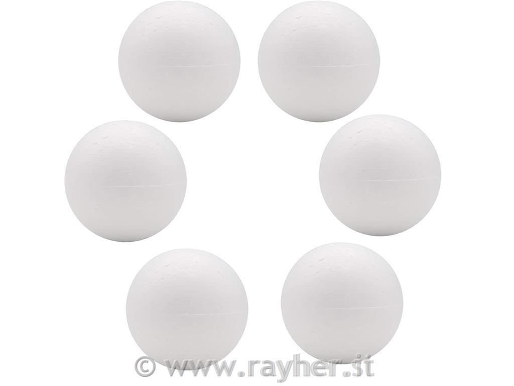 Stiropor krogle 6 cm set 6