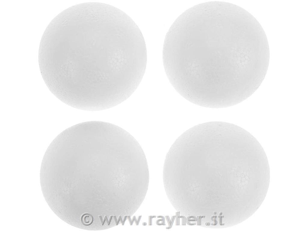 Stiropor krogle 8 cm set 4
