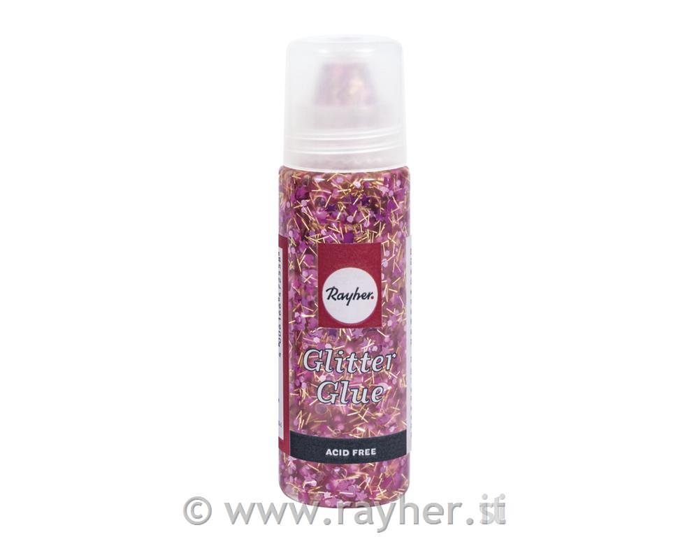 Glitter-Glue Spaceflacone 50mlfuchsia/oro