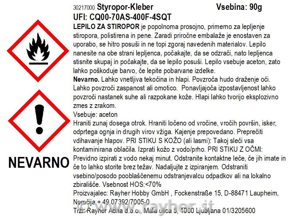 Colla polistirolo, spatolina/punta 90g,flacone 100ml