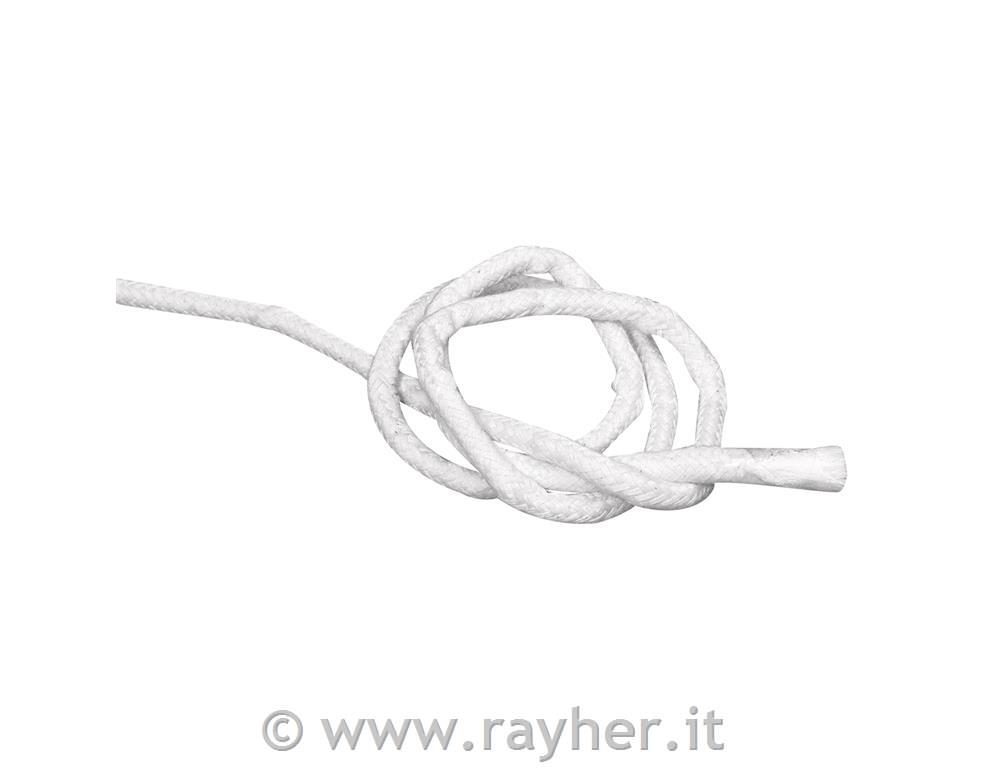 Stoppino di cotone p.lampade ad olio7 mm, busta 1 m