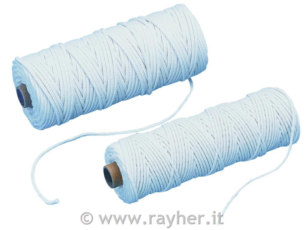 Stoppino tondo per esternon. 14, rotolo 100mno. 14, candele 55-80 mm o