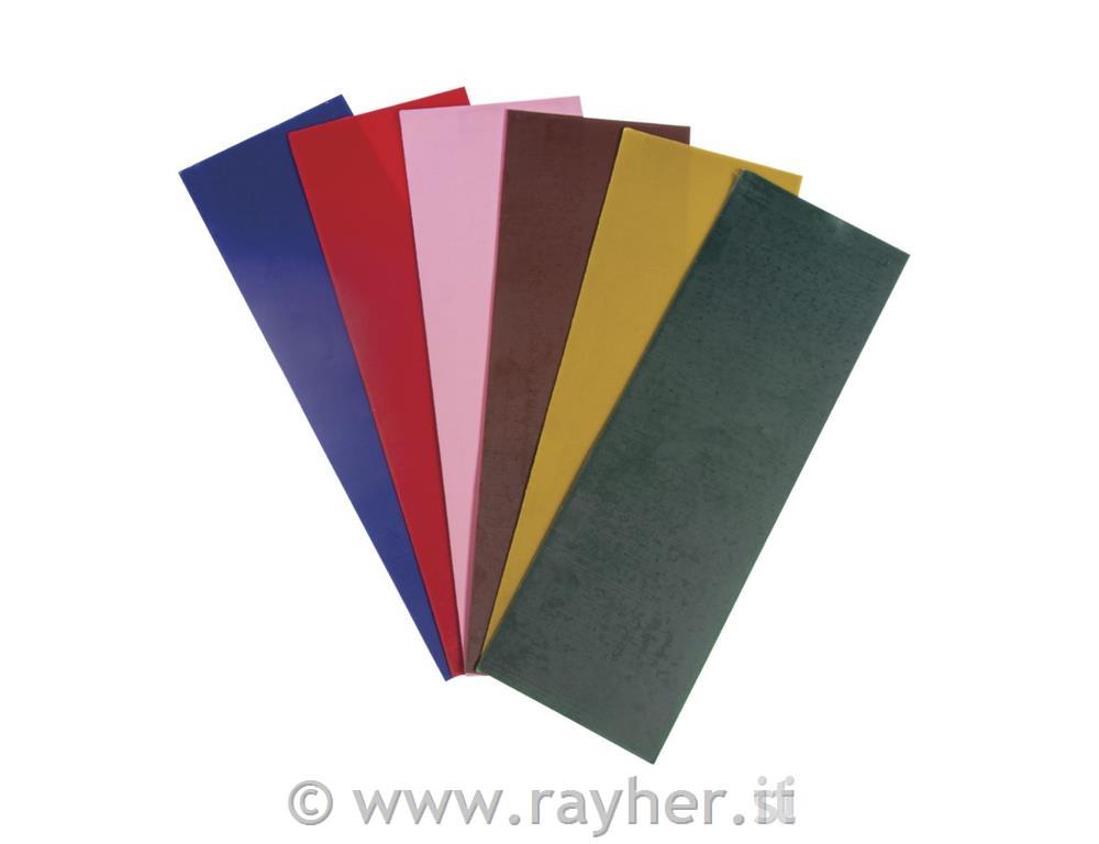 Voščena folija, temni odtenki, 6 barv, 20x6,5 cm