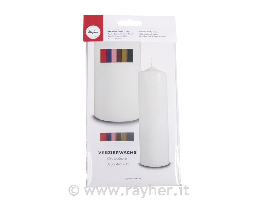 Voščena folija, temni odtenki, 6 barv, 20x6,5 cm