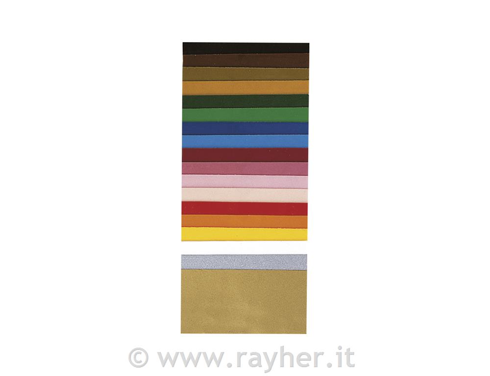 Fogli di cerabusta 18 col. assortiti, 10x5 cm