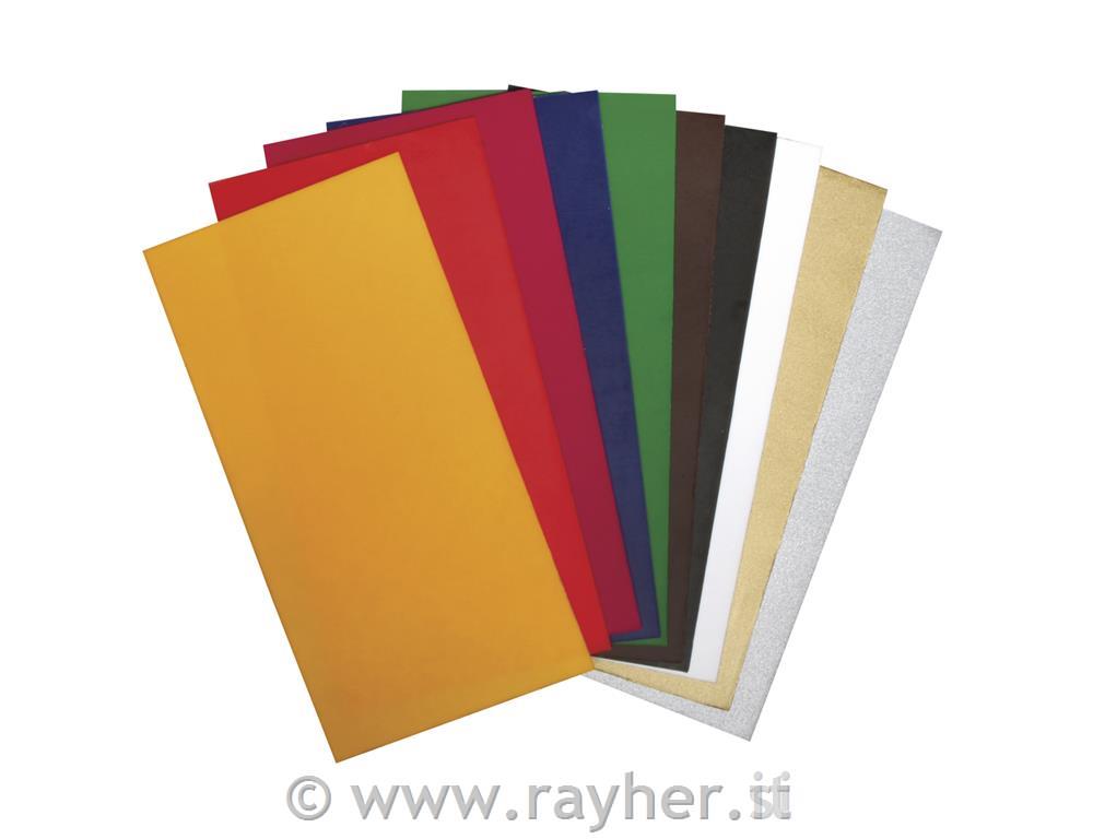 Fogli di cera10 colori diversi, 20x10 cmassortiti