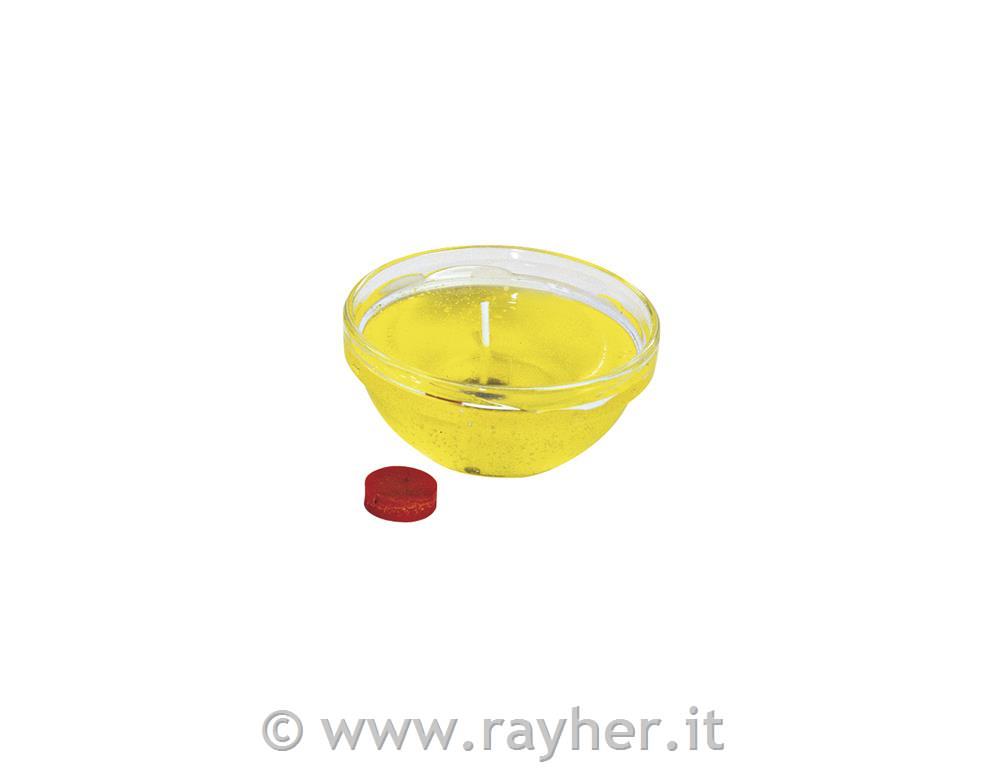 Barvilo za vosek in gel za sveče, rumen, 3 kom., 2 cm o