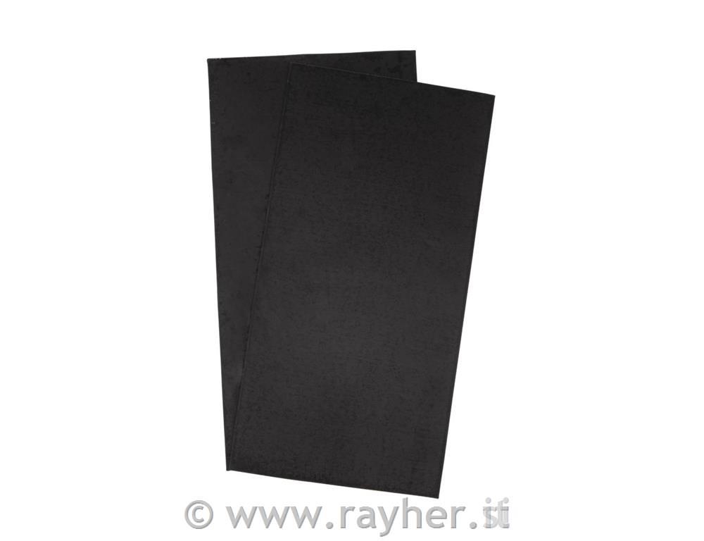 Voščena folija za dekoracijo, 20x10 cm, črna, 2 kom.