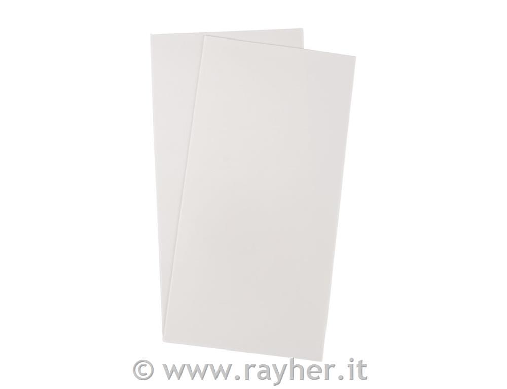 Voščena folija za dekoracijo, 20x10 cm, bela, 2 kom.