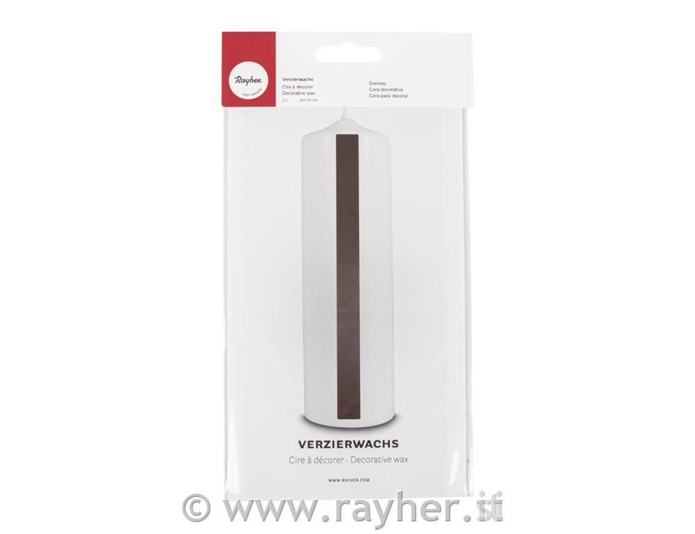 Wax foil for decorations, 20x10 cm, medi