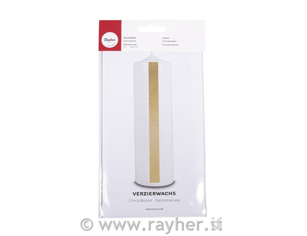 Cera decorativa20x10cm, bus.blis. 2pzoro