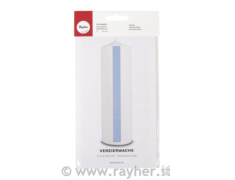 Wax foil for decorations, 20x10 cm, ligh