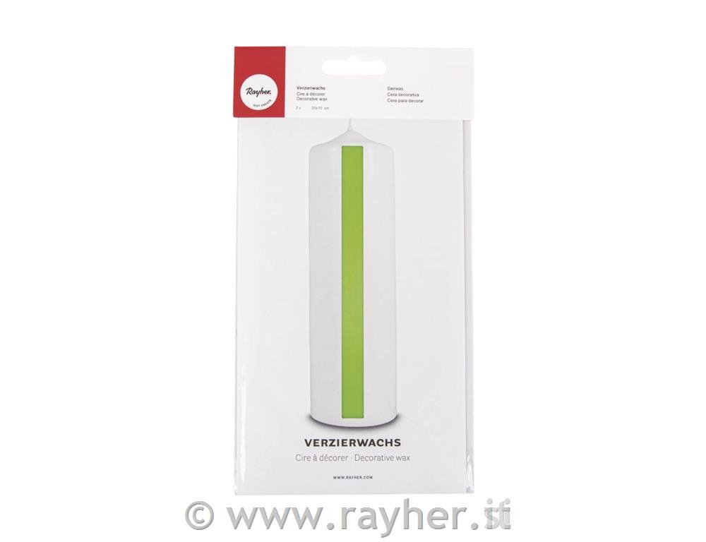 Wax foil for decorations, 20x10 cm, ligh