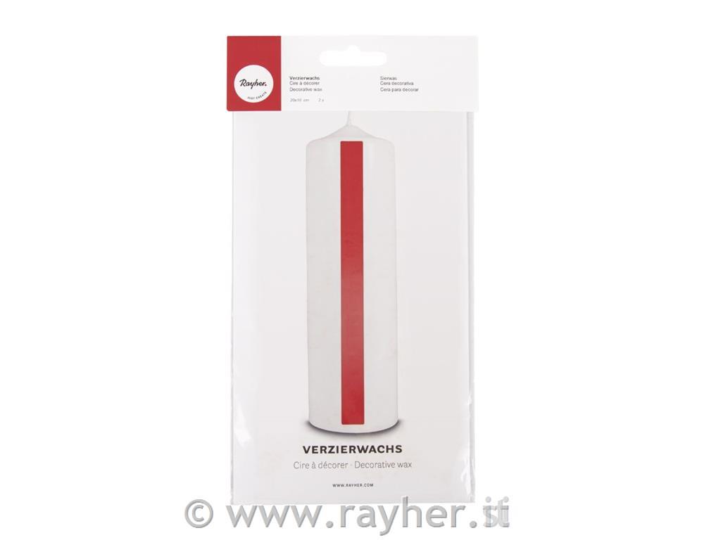 Wax foil for decorations, 20x10 cm, ligh