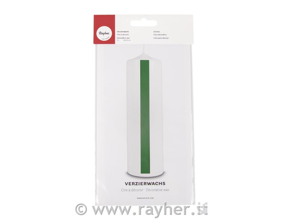 Cera decorativa20x10cm, bus.blis. 2pzverde