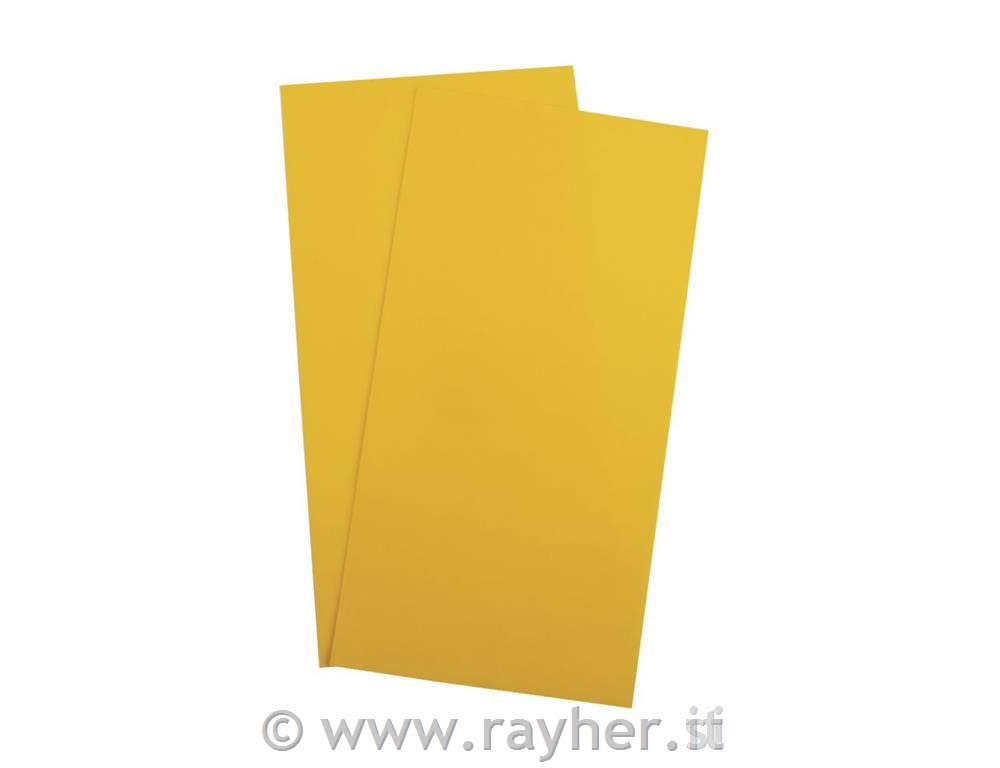 Voščena folija za dekoracijo, 20x10 cm, koruzno rumena, 2 ko