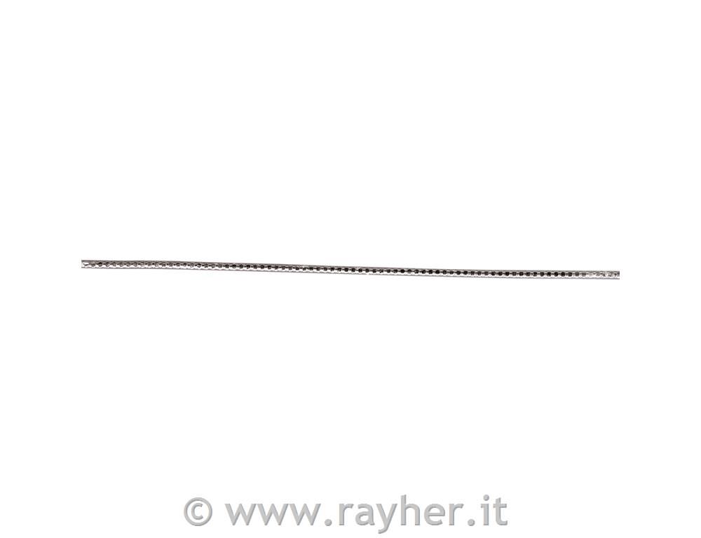Strisce di cera di perle20x0,2cm, busta 11 pzargento