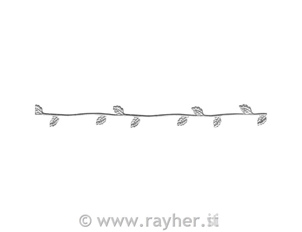 Voščene bordure, 21 cm, srebrna, 2 kom.