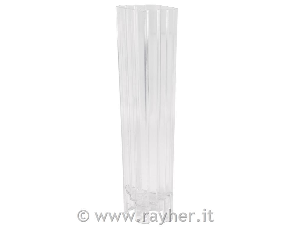 Kalup za sveče "Črtast", 65x45 mm, višina 22,5 cm, 1 kom.