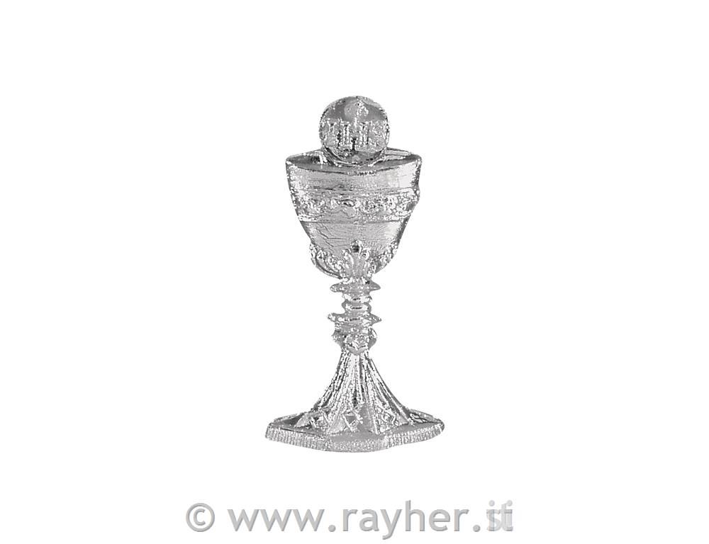 Wax motif: Chalice + host, 4,5 cm, silve