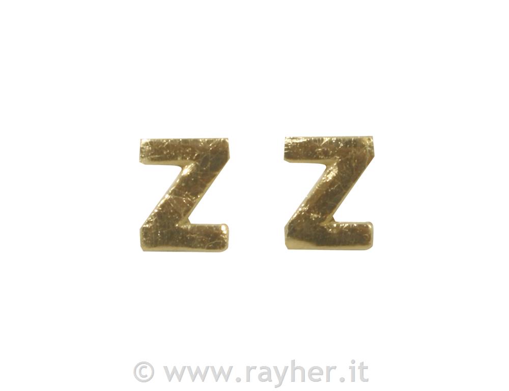 Voščena črka, 9 mm, Z, zlata, 2 kom.