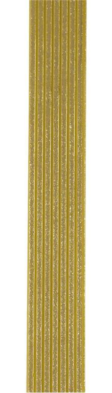Wax decoration stripes, gold, 20 cm, 3 m