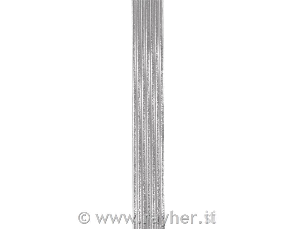 Wax decoration stripes, silver, 20 cm, 3