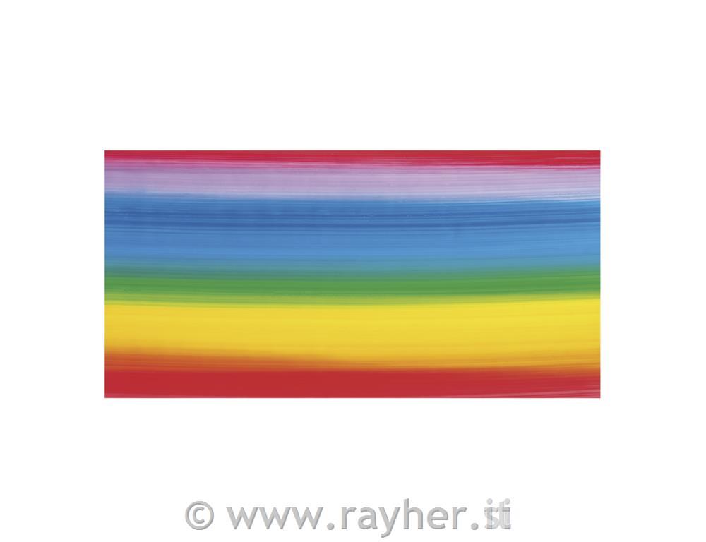 Voščena folija, mavrica, ležeče črte, 20x10 cm 1 kos