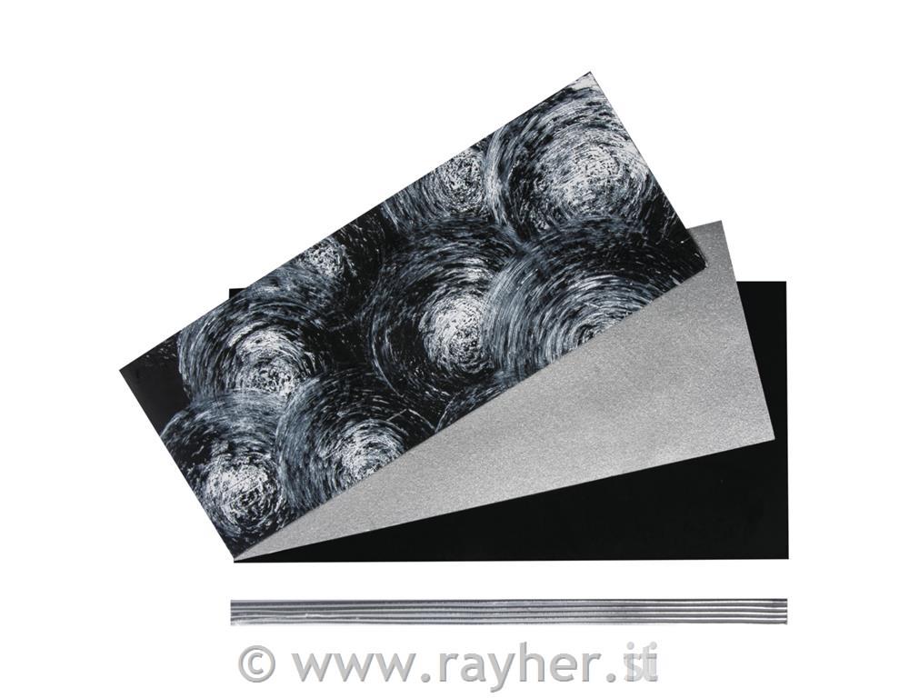 Set: cera deco luttoassortito p.colori, bus.blis. 1setnero/argento