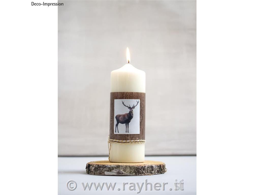 Voščena folija Les, tem.rjava, 20x10cm