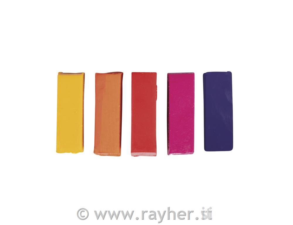 Pigmenti per cera, set 5, toni chiari