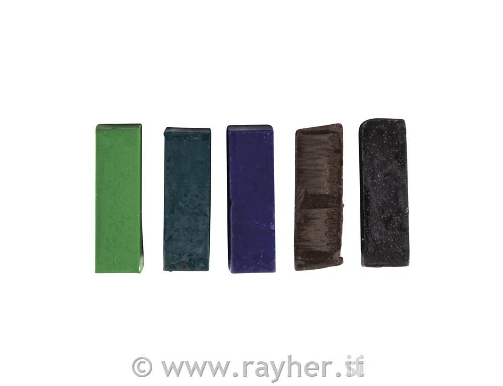 Barvni pigmenti za vosek, set 5, temni toni