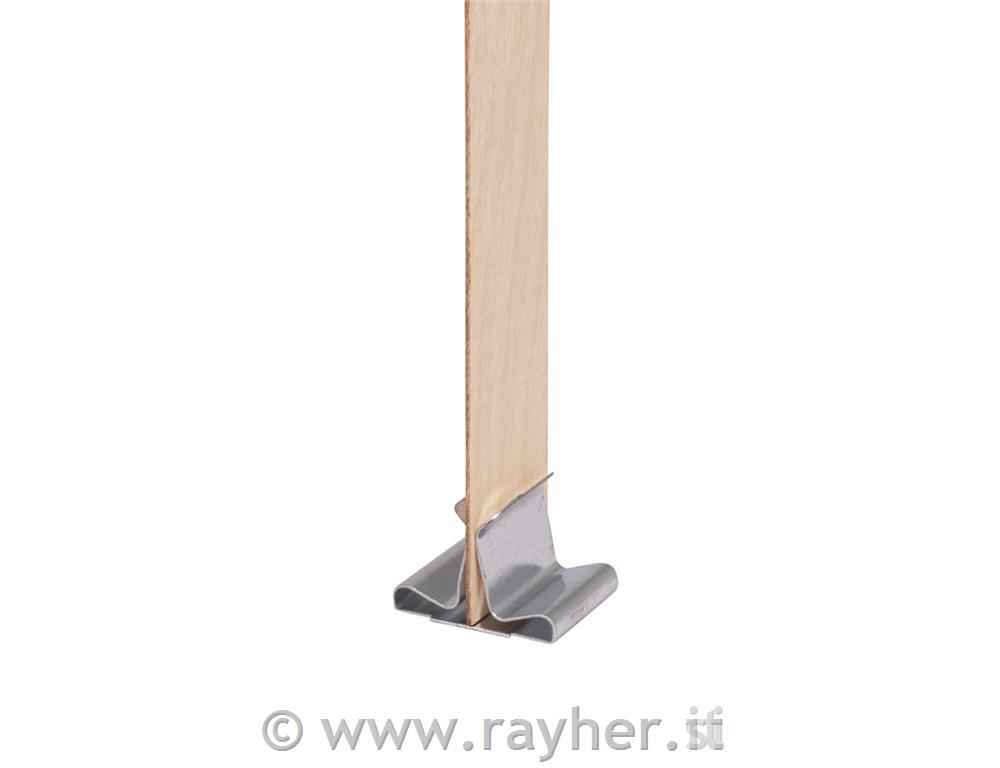 Stoppino di legno con supporto, 1,5x15 cm, set 20