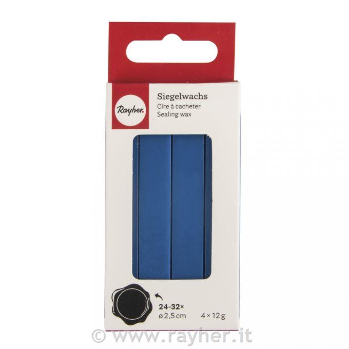 Cera per sigilli, blu royal, sticks á 12g, box blis. 4pz