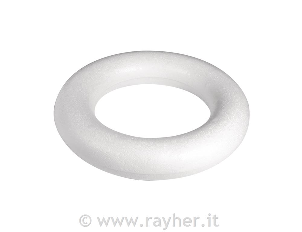 Anelli di polistirolopiene, 25 cm o