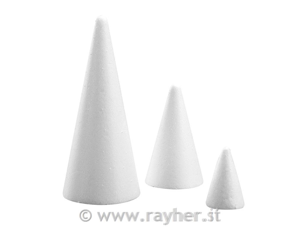 Stiropor stožec višina 21 cm