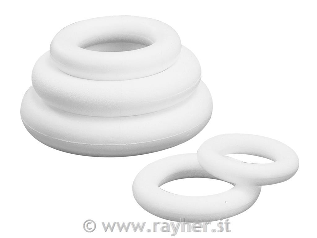 Stiropor obroč, poln, 22 cm