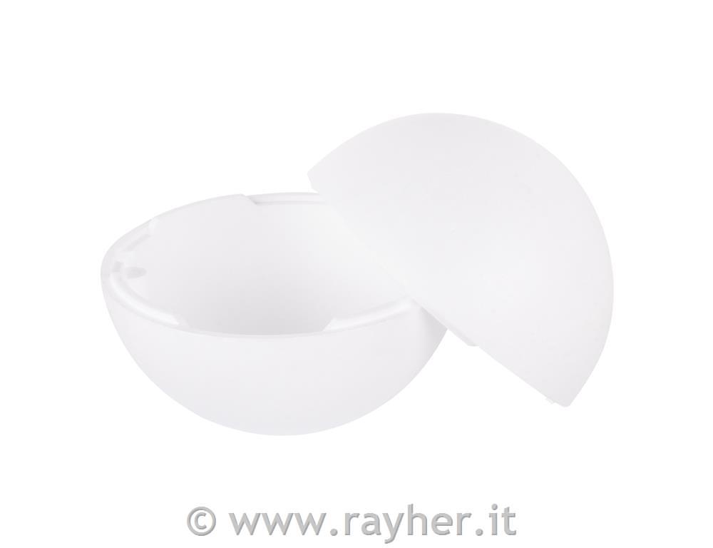 Sfere di polistirolo2 semisfere, 50 cm o