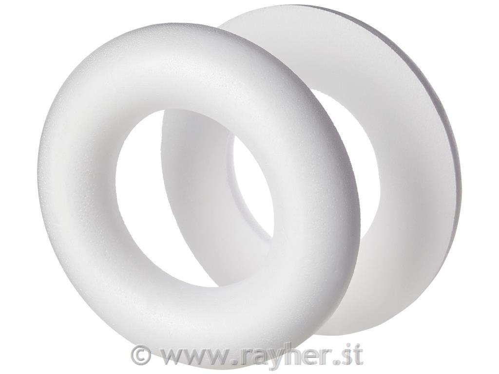 Styrofoam-rings, flat, 20 cm o