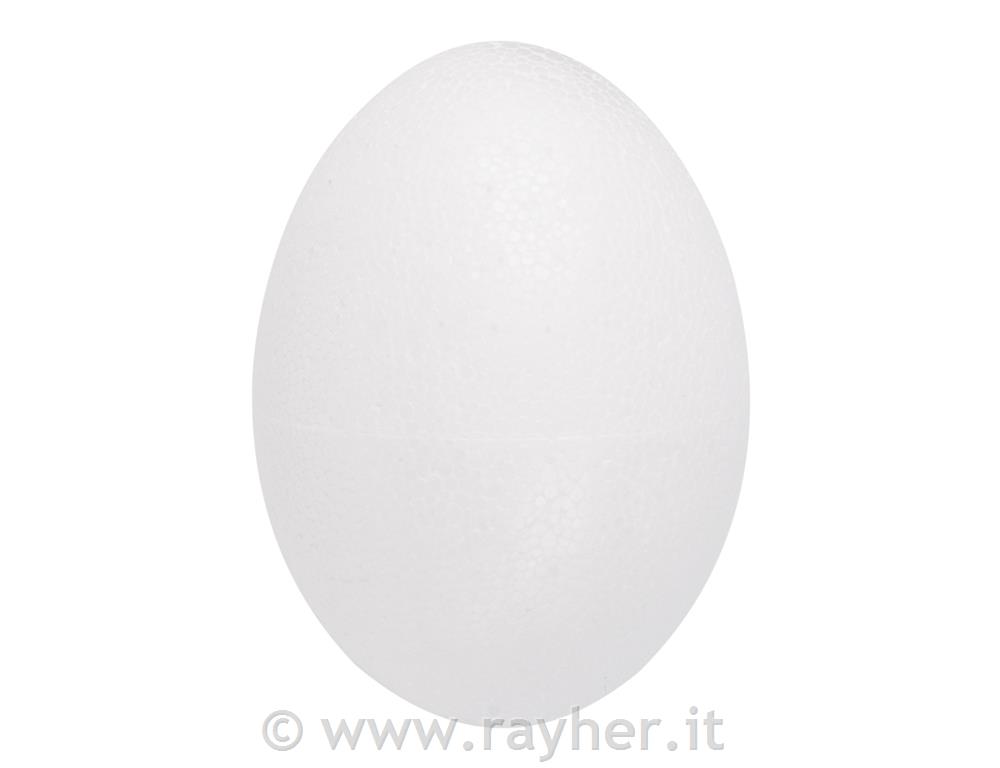 Uovo polistirolopieno, alt 8 cm